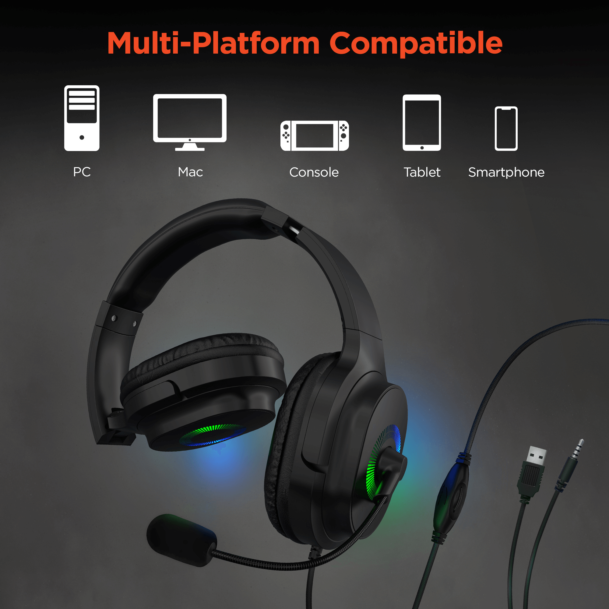 HyperGear V150 Home/Office Stereo Headset Jupiter Gear Home