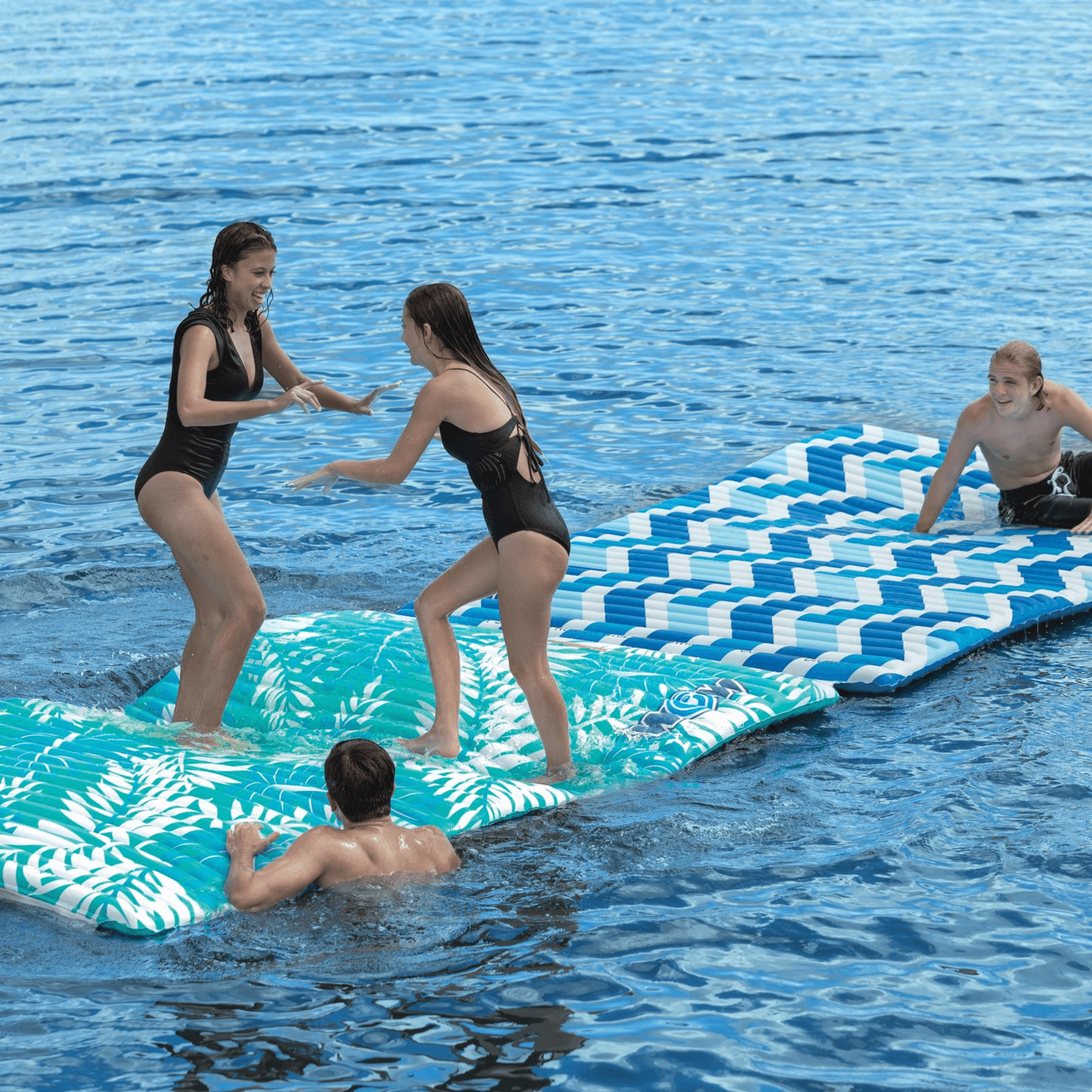 WOW Watersports Teal Palm Leaves Water Walkway Jupiter Gear Home