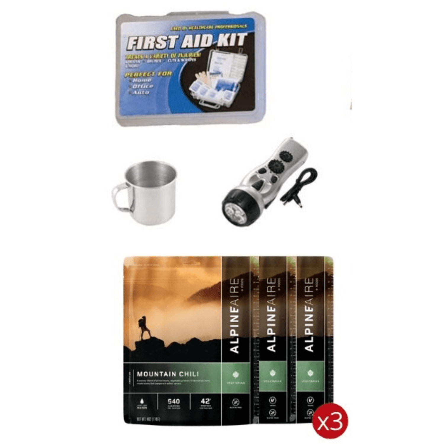 WSK 3-Day Food Storage Emergency Survival Kit with Rolling Bag Jupiter Gear Home
