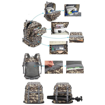 JupiterGear Military 3P Tactical 45L Backpack Army 3 Day Assault Pack Molle Bag Rucksack Range Bag Jupiter Gear Home