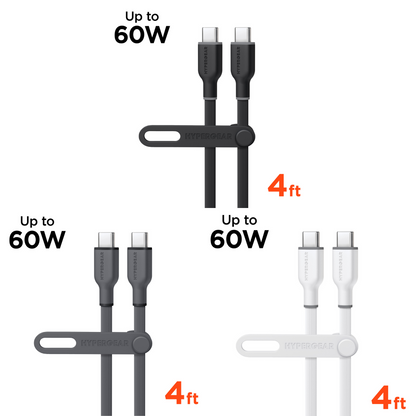 HyperGear Flexi PRO USB-C to USB-C Cable 4ft Jupiter Gear Home