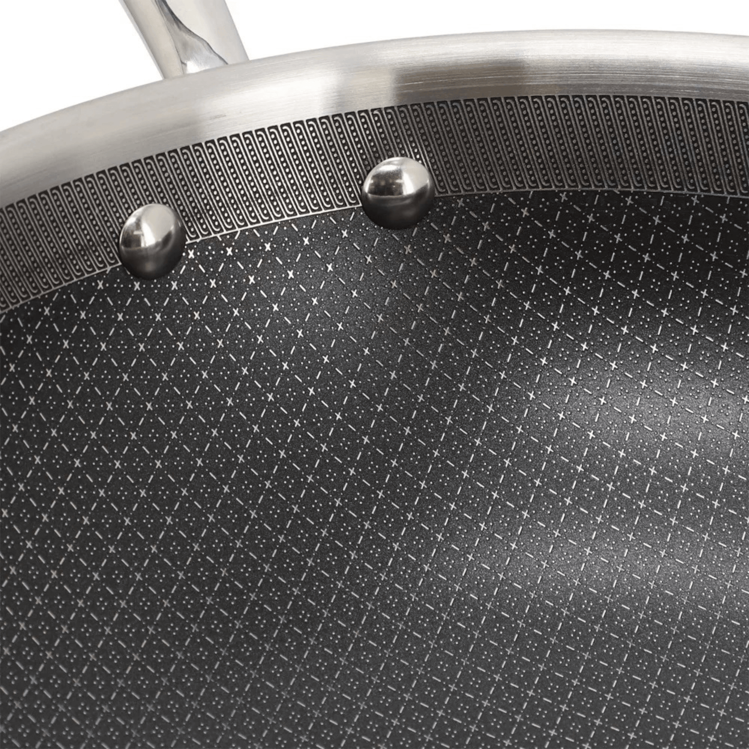 Better Chef 12.5-Inch 3-Ply Stainless Steel Nonstick Wok with Lid Jupiter Gear Home