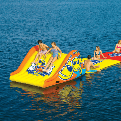 WOW Watersports Slide N Smile Floating 2 Lane Waterslide Jupiter Gear Home