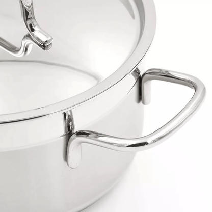 Korkmaz Alfa 11L Stainless Steel Casserole Dish with Lid Jupiter Gear Home