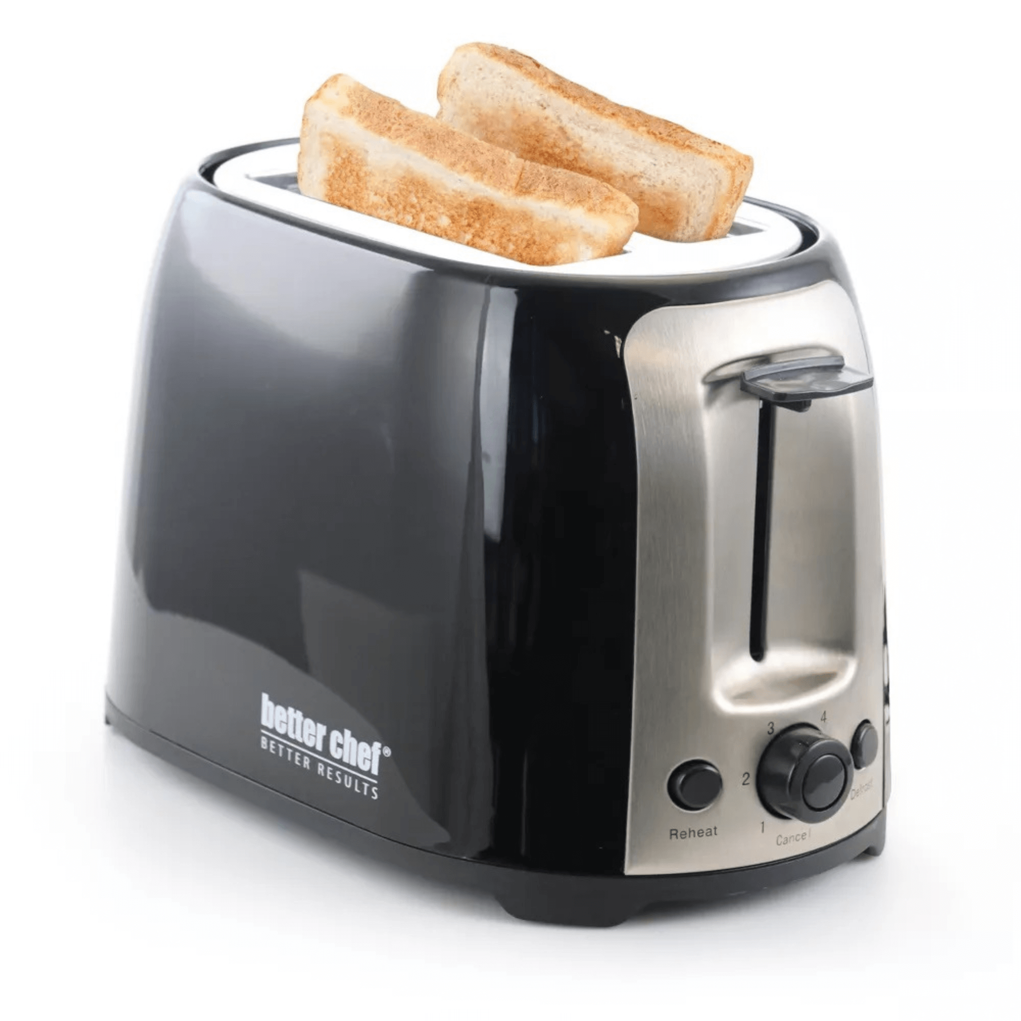 Better Chef Deluxe Cool Touch Wide-Slot 2-Slice Toaster with Stainless Accents Jupiter Gear Home