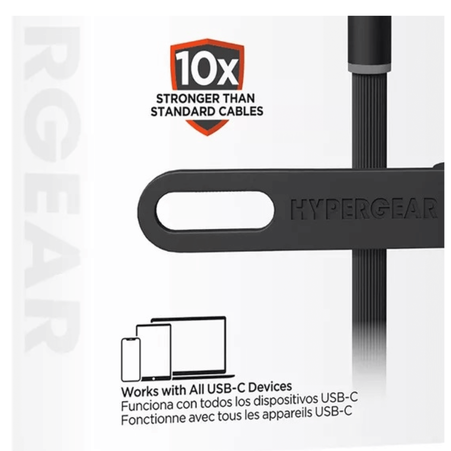 HyperGear Flexi PRO USB-C to USB-C Cable 10ft Jupiter Gear Home
