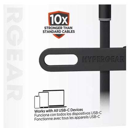 HyperGear Flexi PRO USB-C to USB-C Cable 10ft Jupiter Gear Home