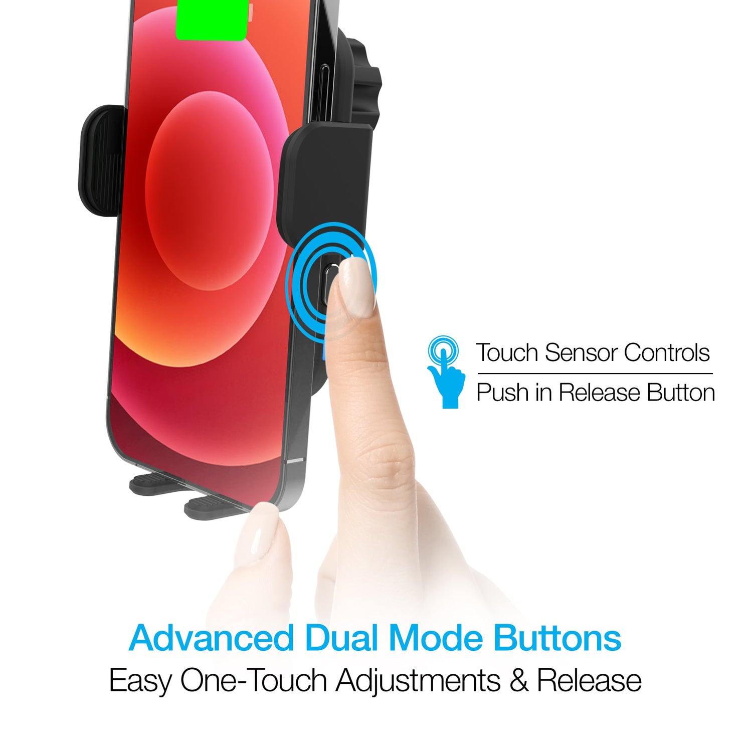 Naztech Smart Grip Wireless Charging Car Mount Jupiter Gear Home