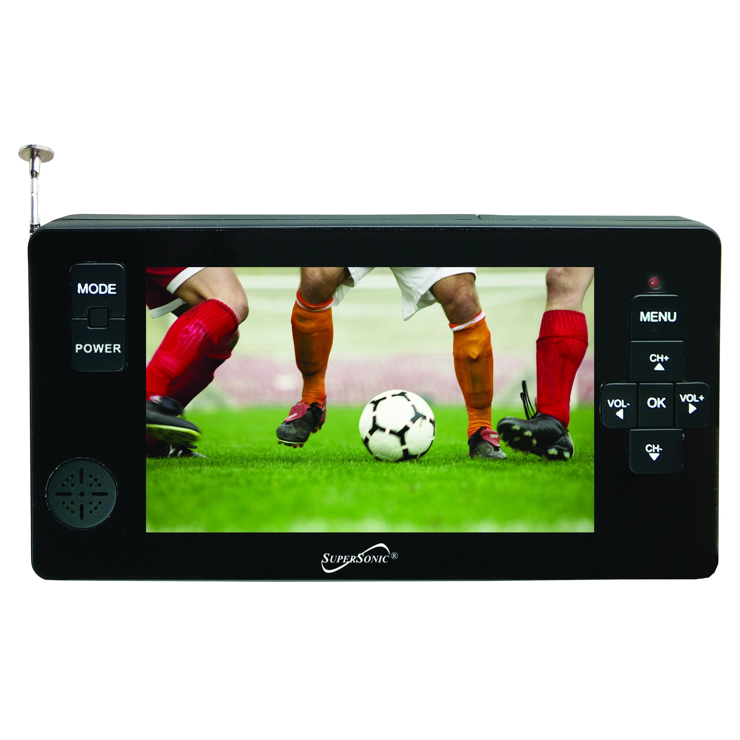Supersonic 4.3" Portable Digital LCD TV with USB &amp; SD Inputs, 12 Volt ACDC Compatible (SC-143) Jupiter Gear Home