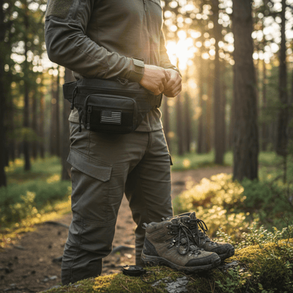 XGear Tactical Hunting Fanny Pack with USA Flag Patch Jupiter Gear Home