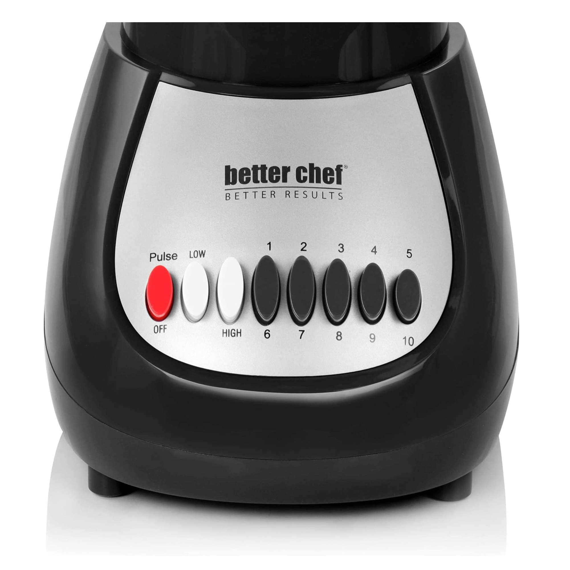 Better Chef Classic 10-Speed 6-Cup Plastic Jar Blender Jupiter Gear Home