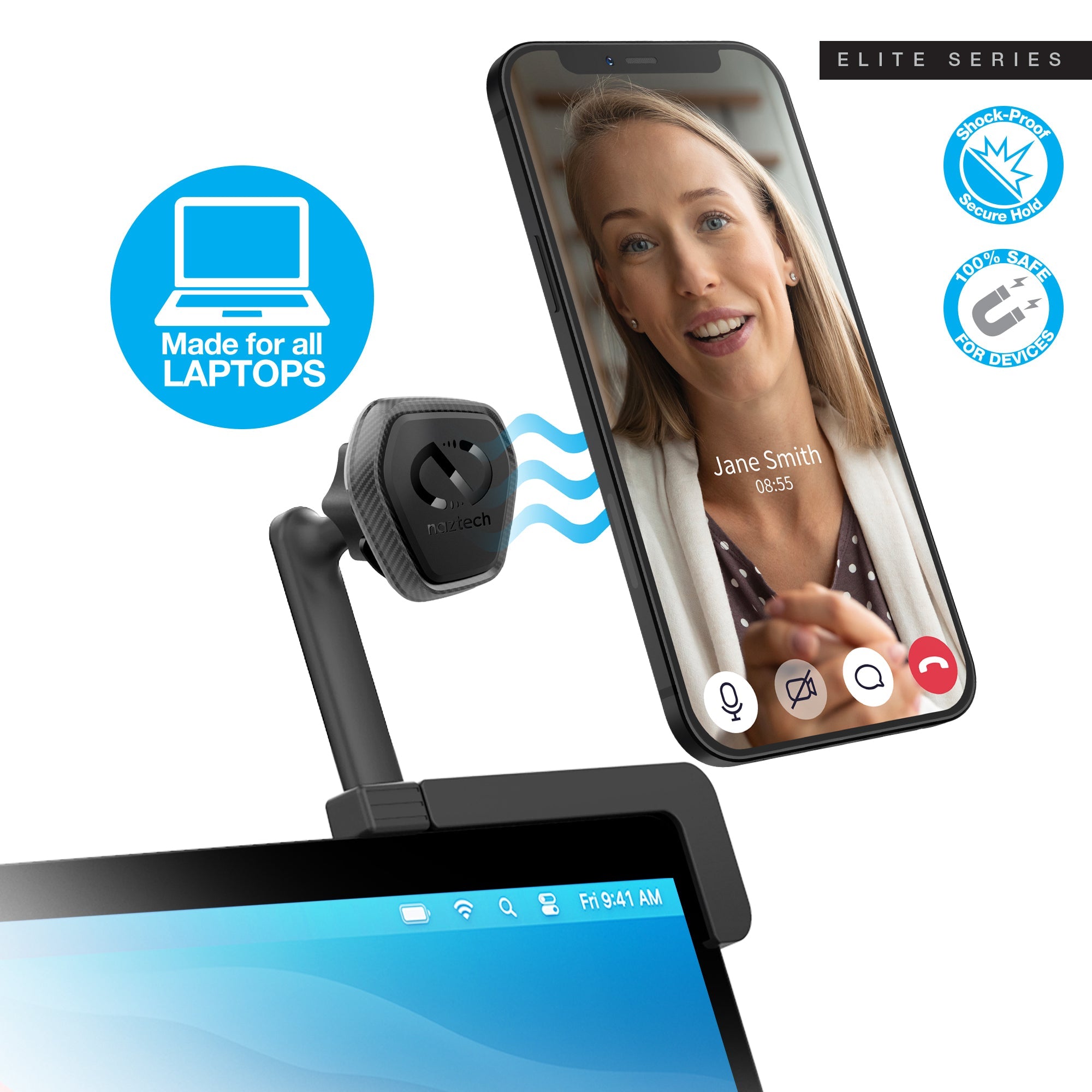Naztech MagBuddy Elite Laptop Mount w Adjustable Angle &amp; Orientation Jupiter Gear Home
