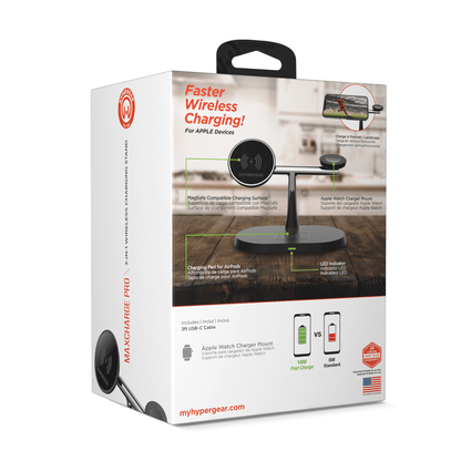 HyperGear MaxCharge Pro 3-in-1 Magsafe Charging Stand Jupiter Gear Home