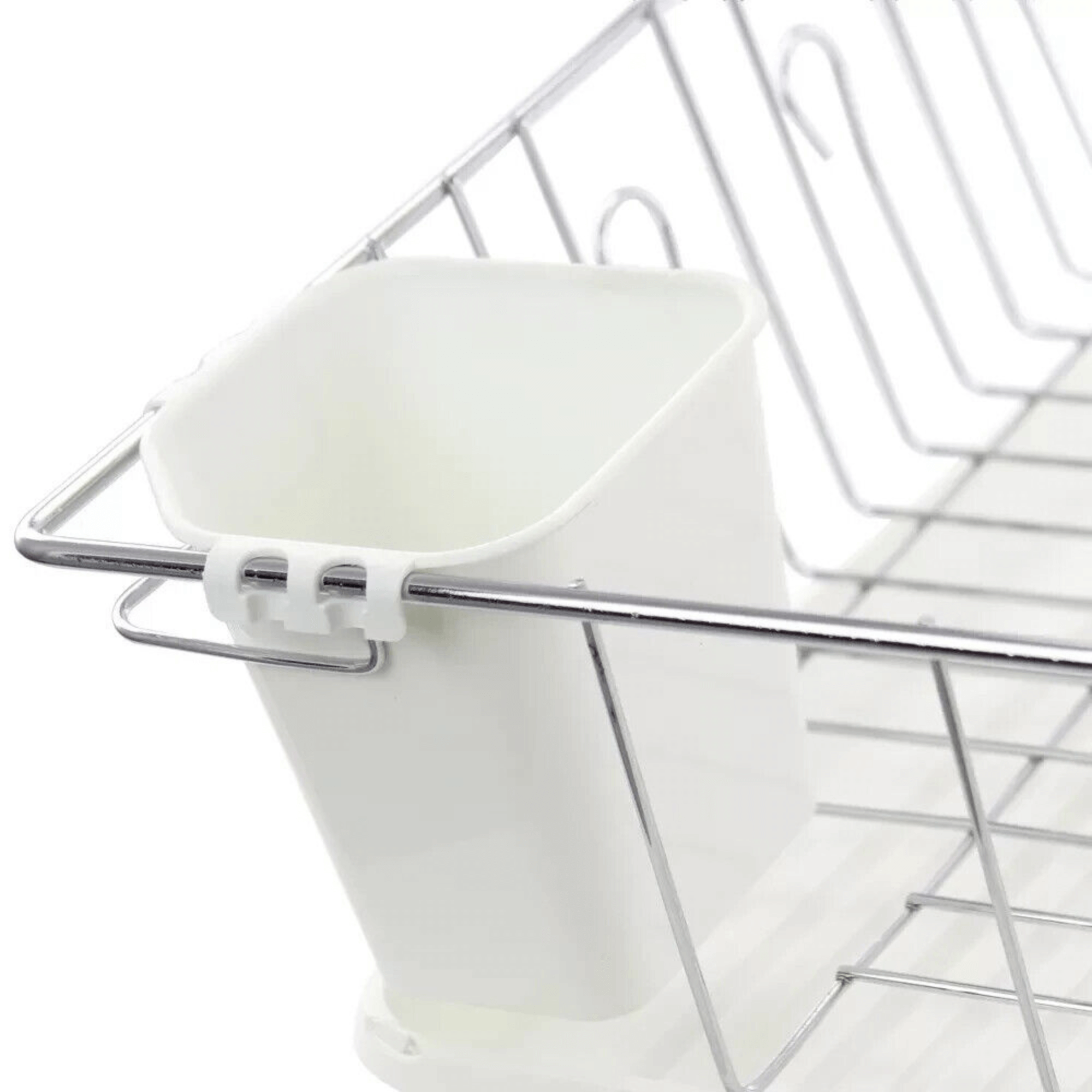 Better Chef 16" Chrome-Plated Metal Dish Rack with Drain Tray Jupiter Gear Home