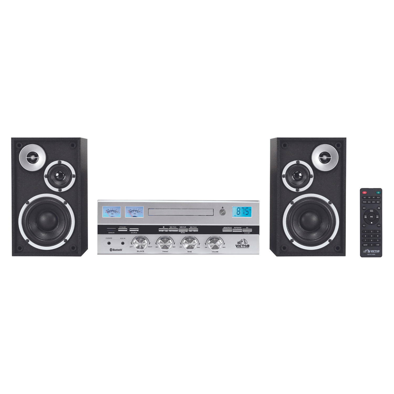 Victor Milwaukee II Desktop BT CD Stereo System - Refurbished Jupiter Gear Home