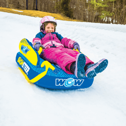 WOW Watersports SnowSteer Snow Sled with Lying Position for Easy Sledding Jupiter Gear Home