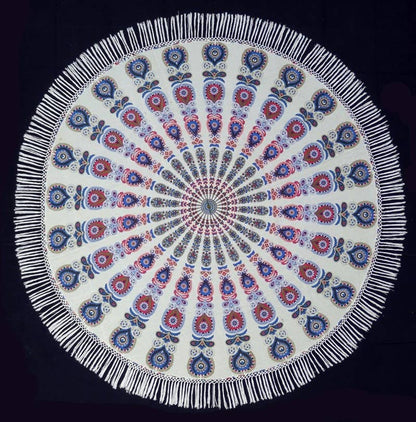 Boho Mandala Tapestry Table cloth wall cover beach Round blanket DC-OMSutra