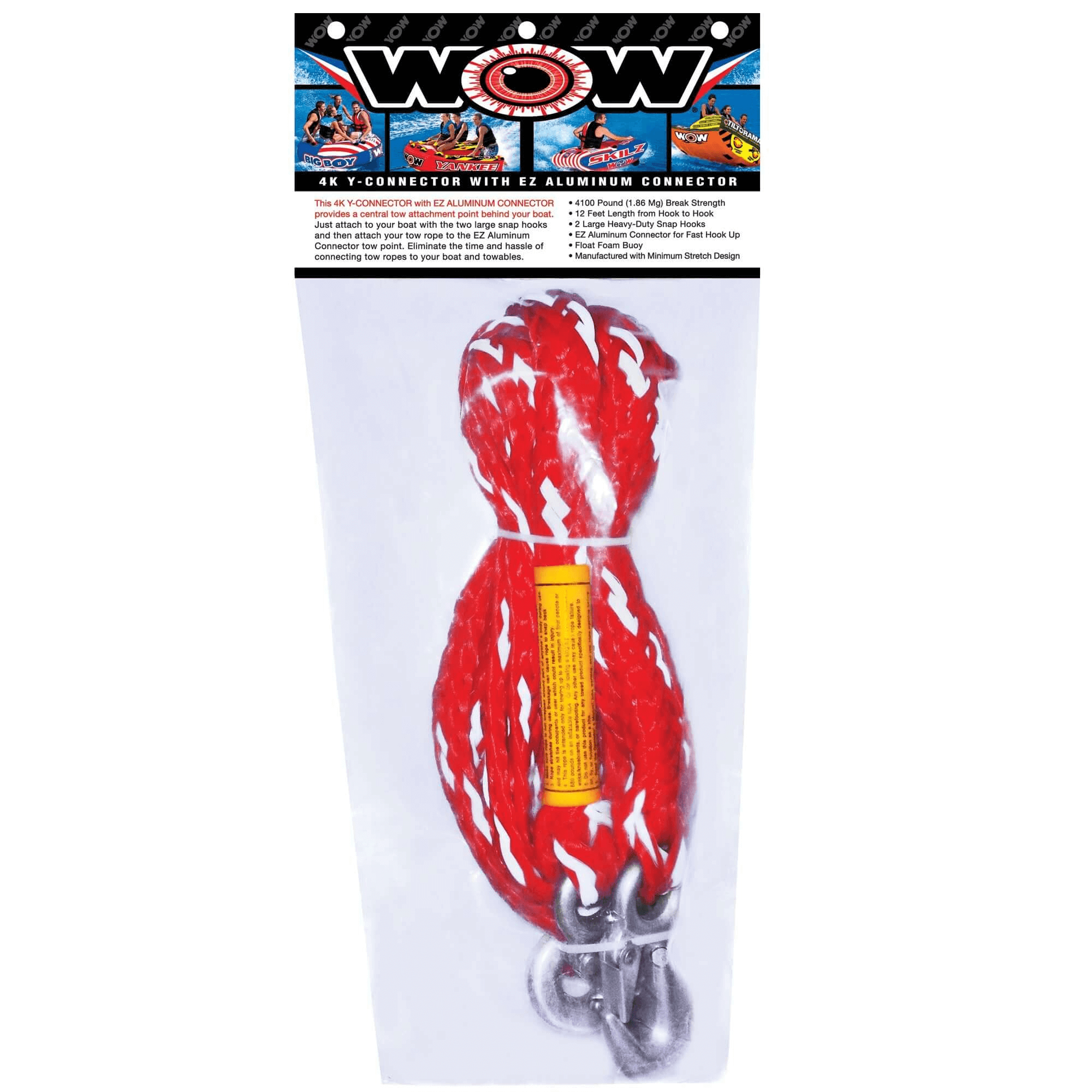 WOW Watersports 4K Y-connector with EZ Aluminum Connector Jupiter Gear Home