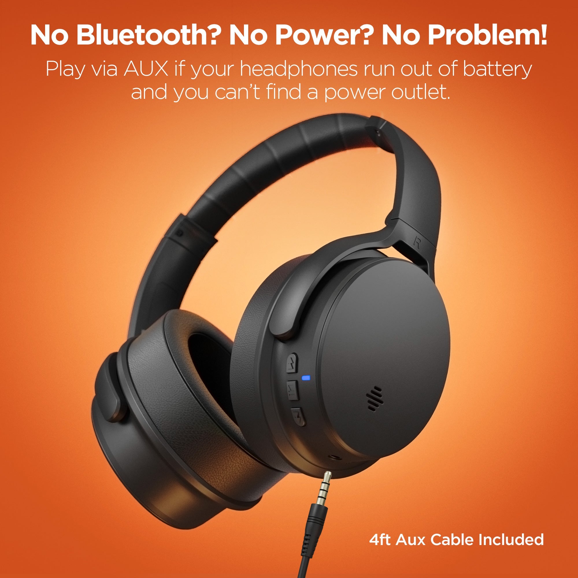 HyperGear Stealth ANC Wireless Headphones with Dynamic Bass Feature Jupiter Gear Home