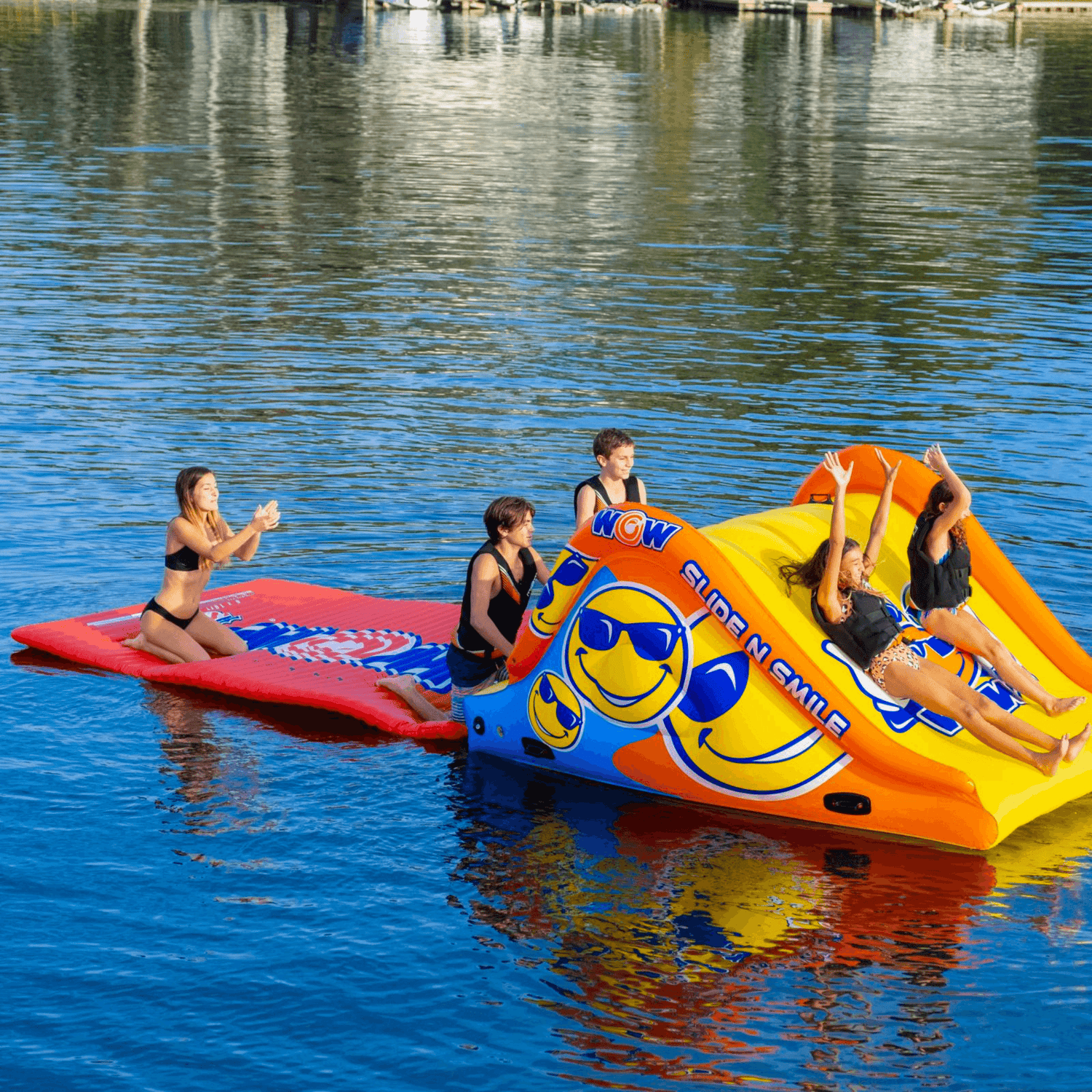 WOW Watersports Slide and Water Walkway Slide N Smile Combo Jupiter Gear Home