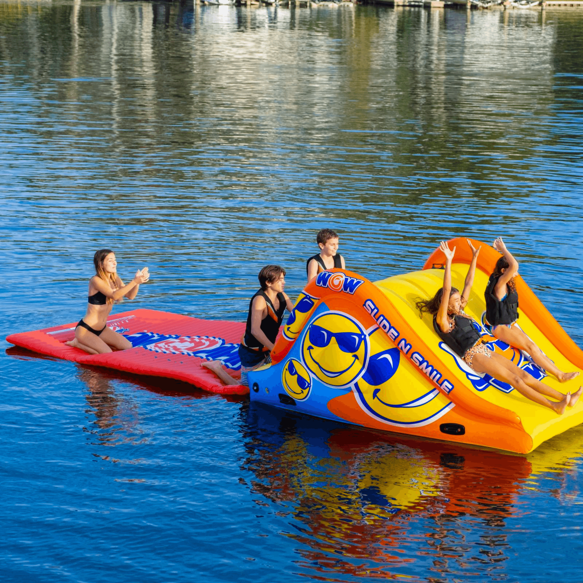 WOW Watersports Slide and Water Walkway Slide N Smile Combo Jupiter Gear Home