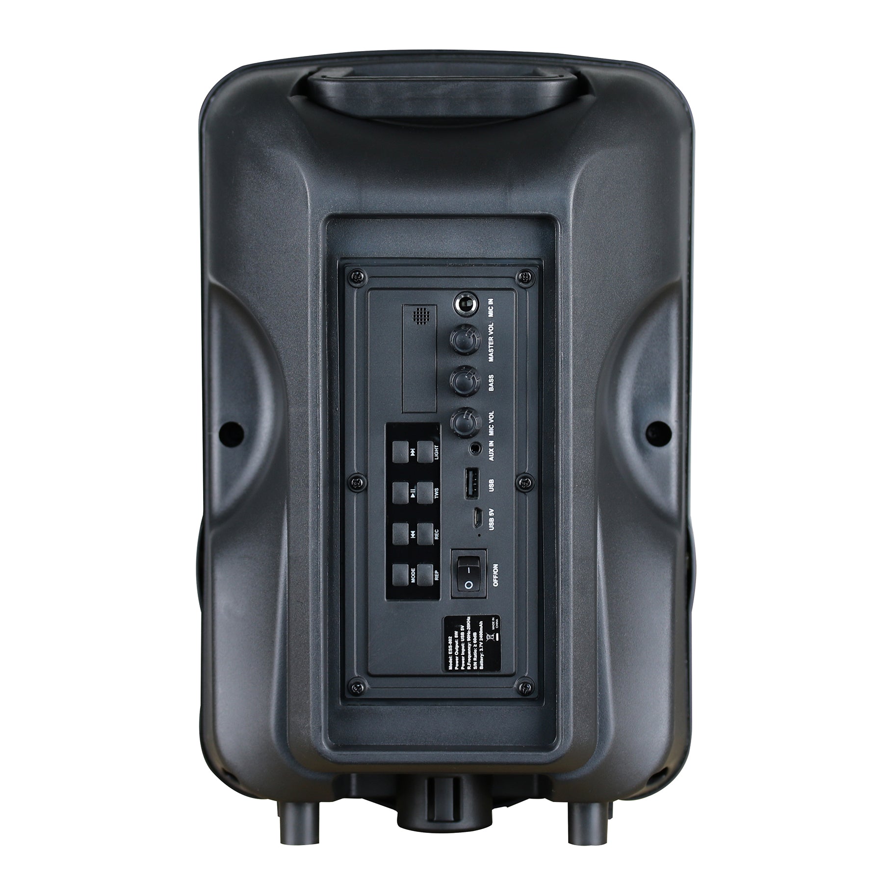 Supersonic Portable Bluetooth 8" Speaker w TWS, FM Radio &amp; Vol-Mic Controls (IQ-5708DJBT) Jupiter Gear Home