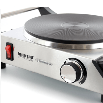 Better Chef Stainless Steel Electric Solid Element Countertop Single Burner Jupiter Gear Home