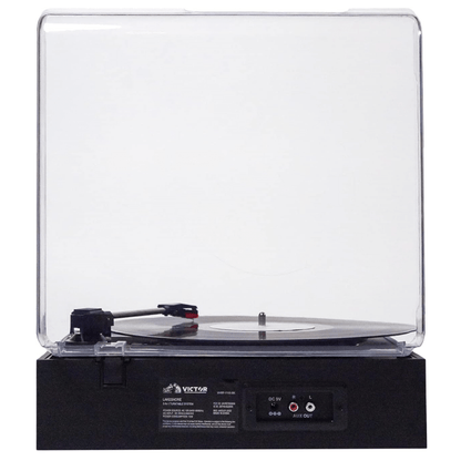 Victor Lakeshore 5-in-1 Hybrid BT Turntable System Black - Refurbished Jupiter Gear Home