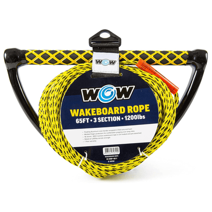 WOW Watersports 65ft 3-Section Wakeboard Rope Jupiter Gear Home
