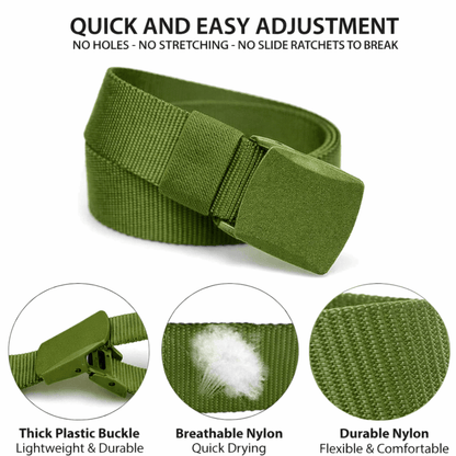 XGear Tactical Adjustable Nylon Belt with Plastic Buckle Jupiter Gear Home
