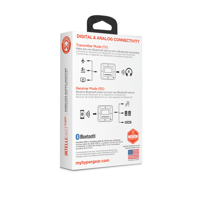 HyperGear IntelliCast Flight Audio Transmitter + Receiver Jupiter Gear Home