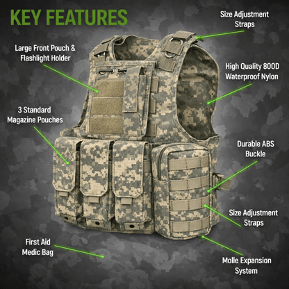 XGear Tactical Military Tactical Plate Carrier Vest Jupiter Gear Home