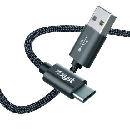 Xyst Charge and Sync USB to USB-C Braided Cable 10Ft Jupiter Gear Home