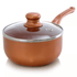 Better Chef 1.5Qt Ceramic-Coated Copper-Tone Saucepan with Glass Lid Jupiter Gear Home