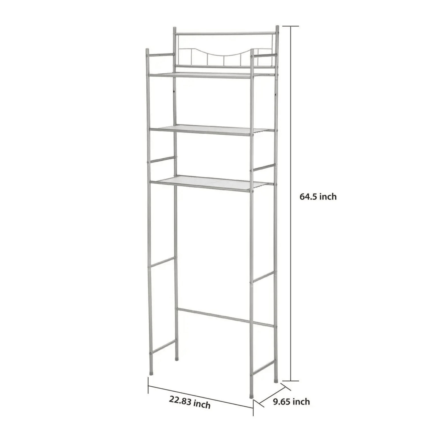 Mainstays 3-Shelf Over-the-Toilet Steel Storage Rack Jupiter Gear Home