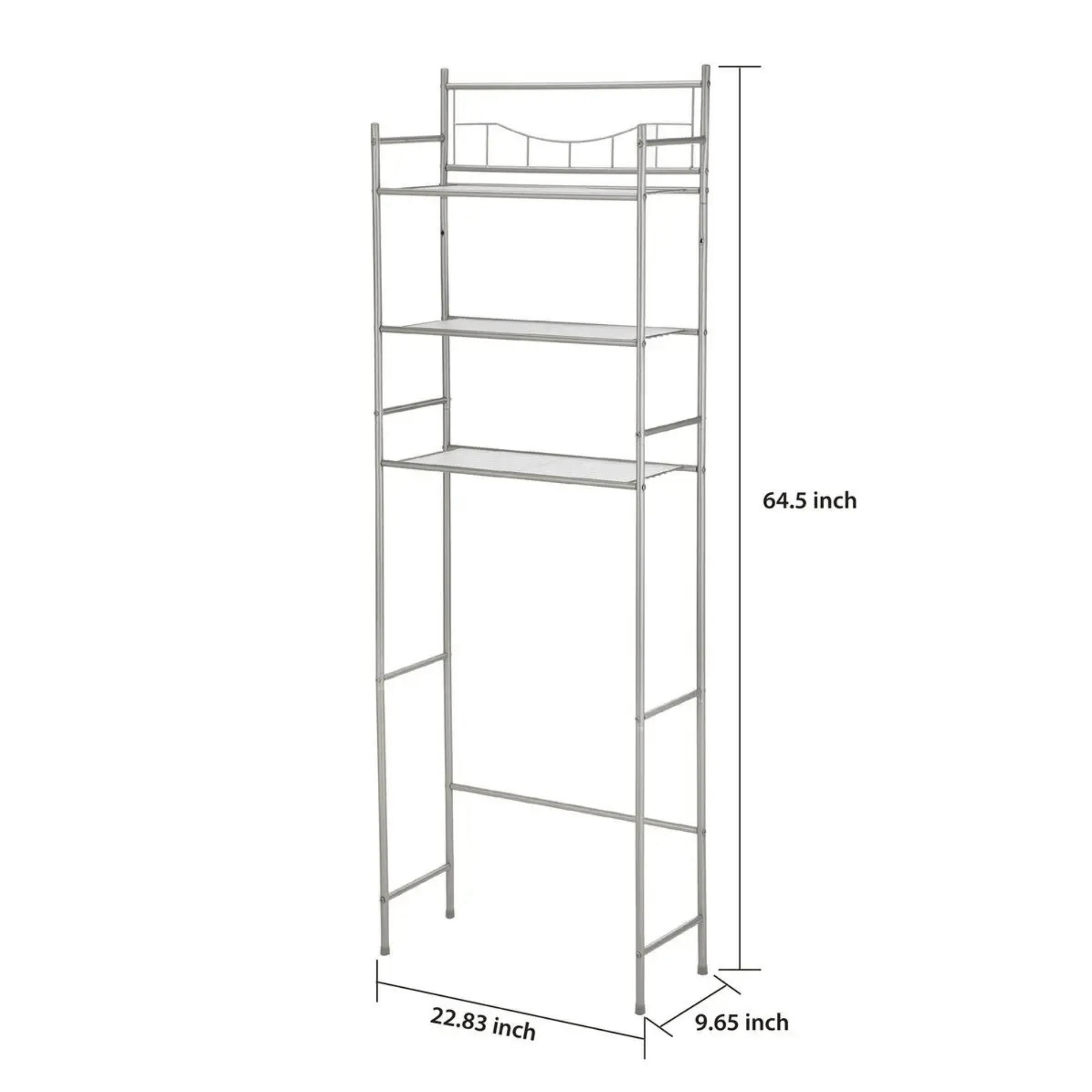 Mainstays 3-Shelf Over-the-Toilet Steel Storage Rack Jupiter Gear Home