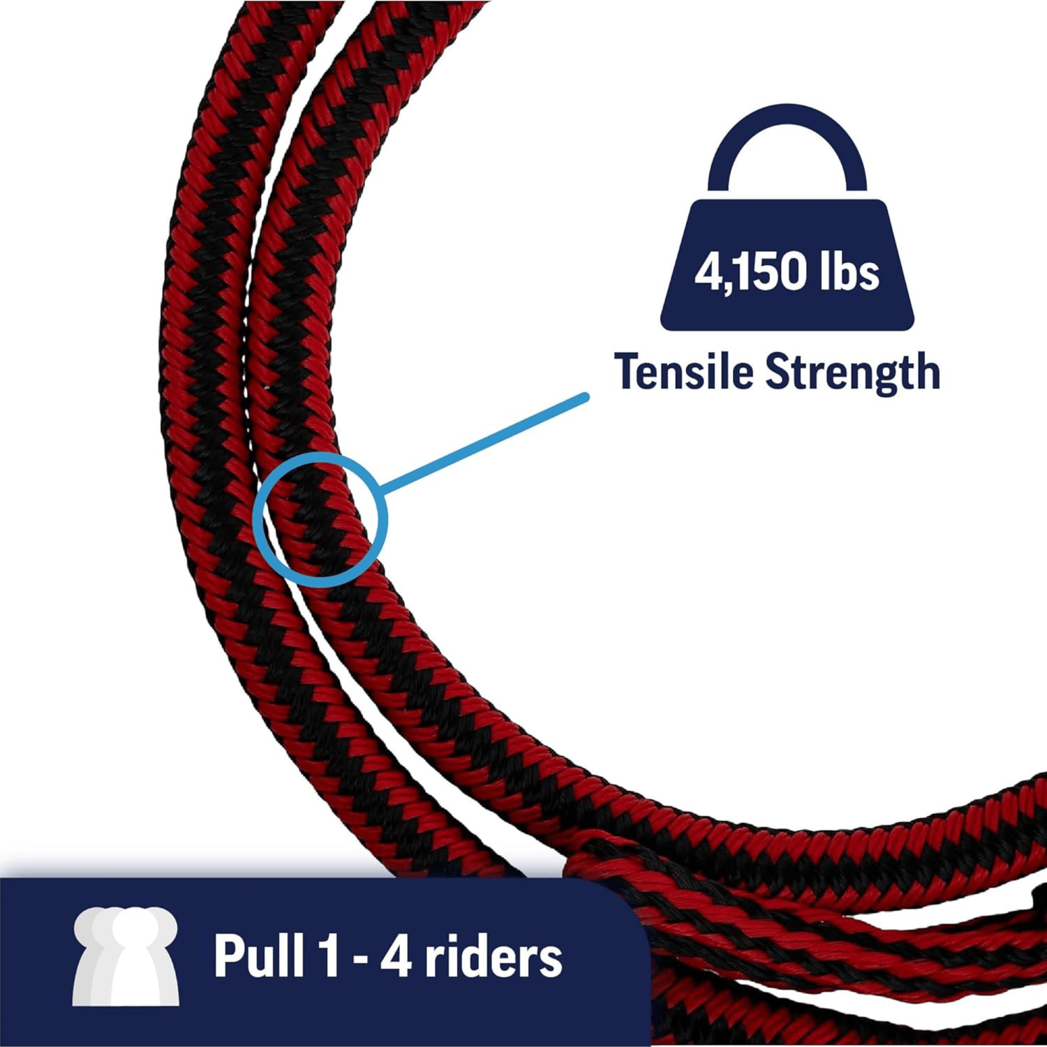 WOW Watersports 50ft Bungee Tow Rope Jupiter Gear Home