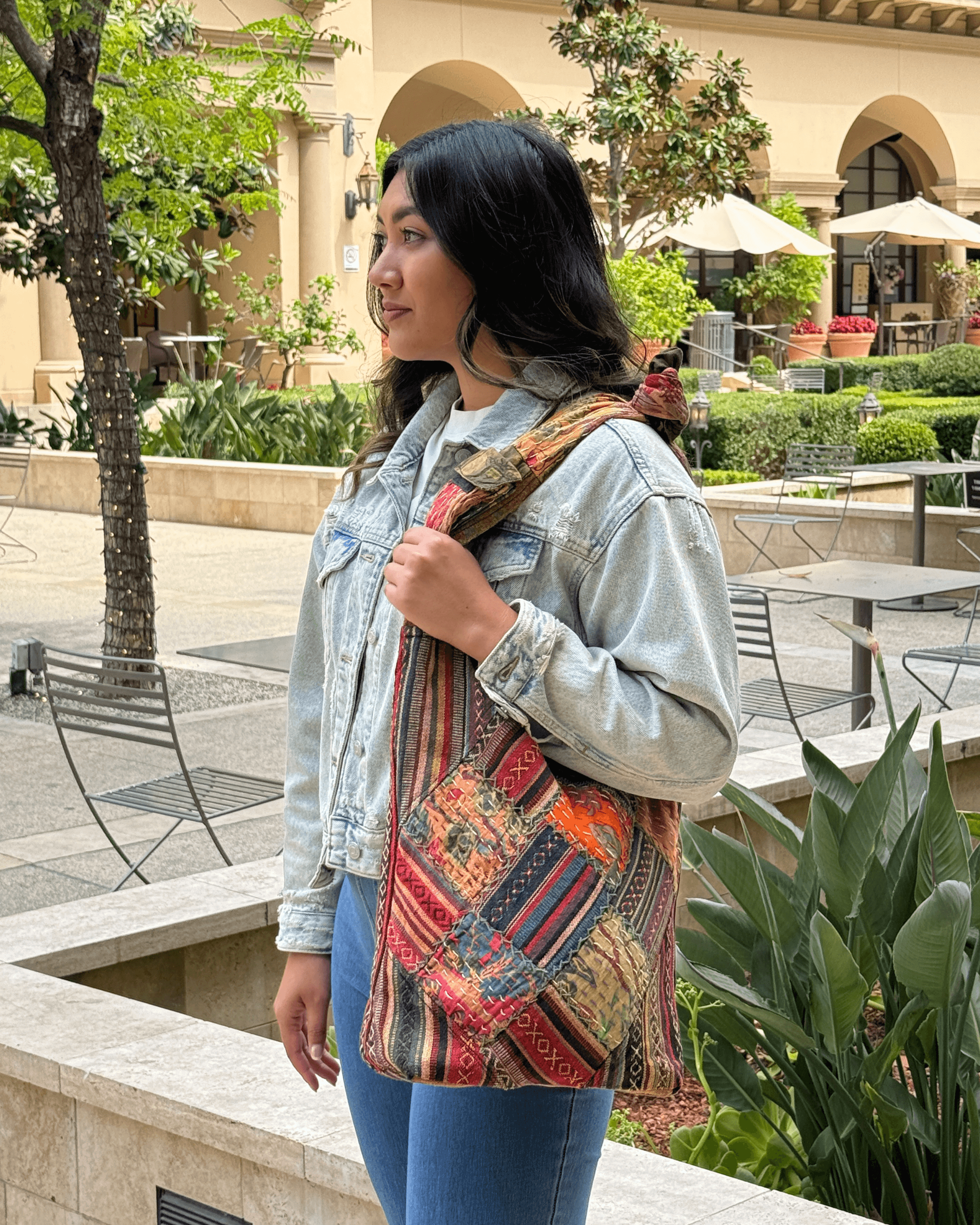 Kathmandu Collection Quilted Patchwork Hobo Bag Jupiter Gear Home
