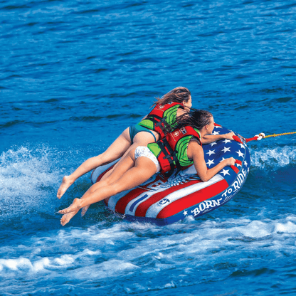 WOW Watersports Born to Ride 2-Person Towable Water Tube Jupiter Gear Home