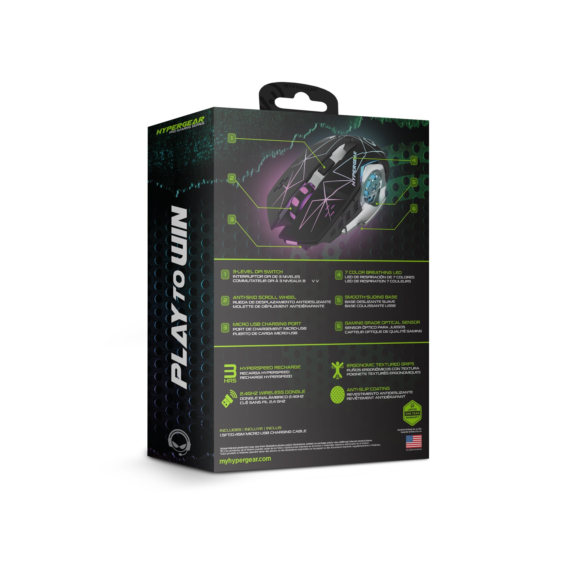 HyperGear Chromium Wireless Gaming Mouse for Extended Play Sessions Jupiter Gear Home