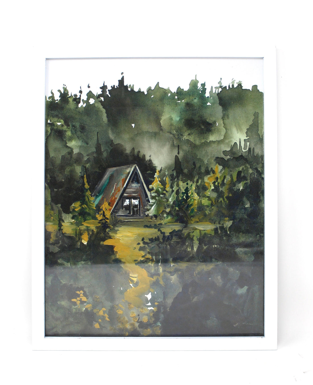 Cozy Cabin Print 11x14 Adventure Print Home Decor Cabin Watercolor Inspirational Wall Art DC-Shelby Kregel Art and Design