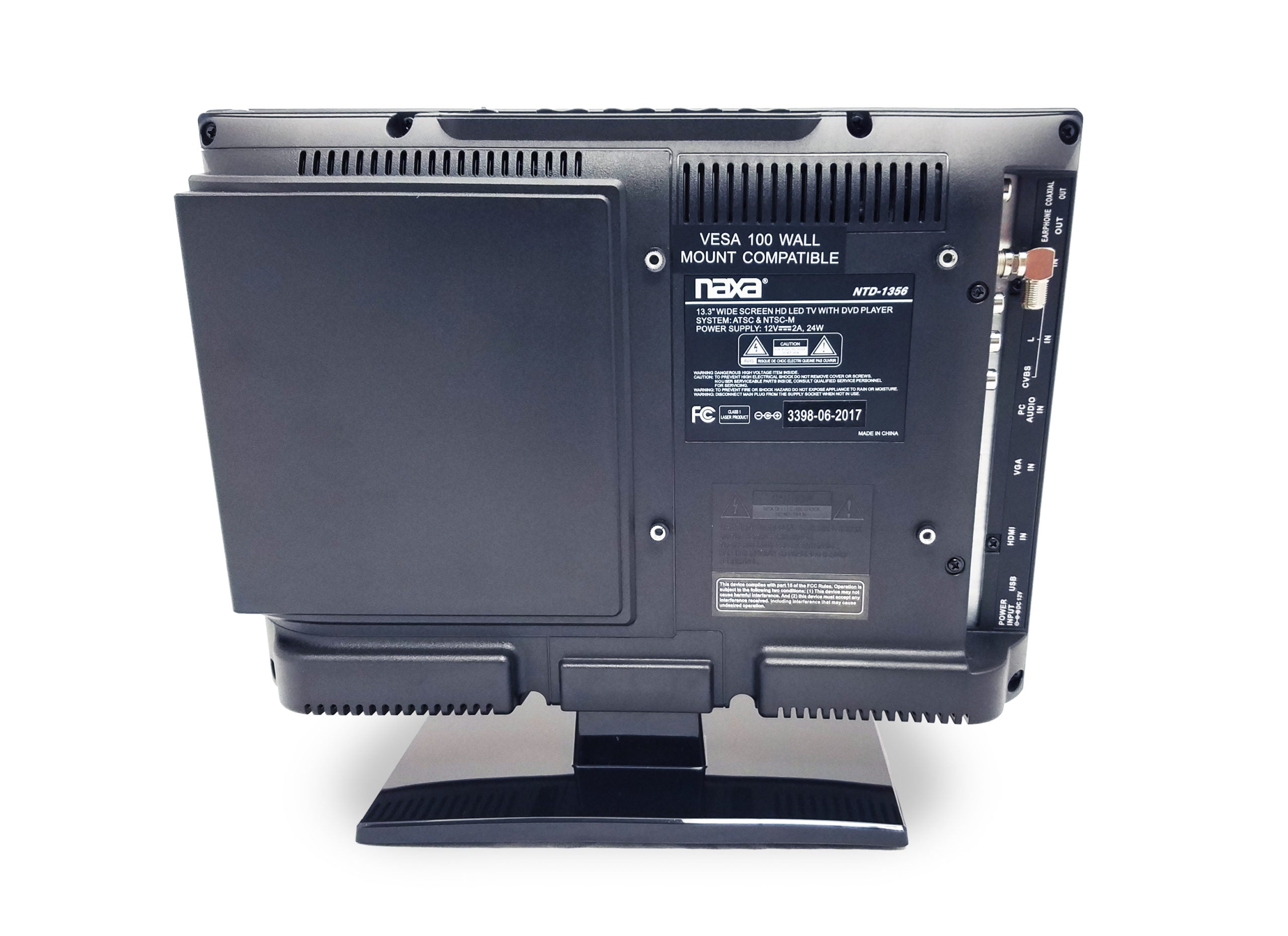 Naxa 13.3" 12Volt ACDC LED HDTV ATSC with DVD and Media Player &amp; Car Package Jupiter Gear Home